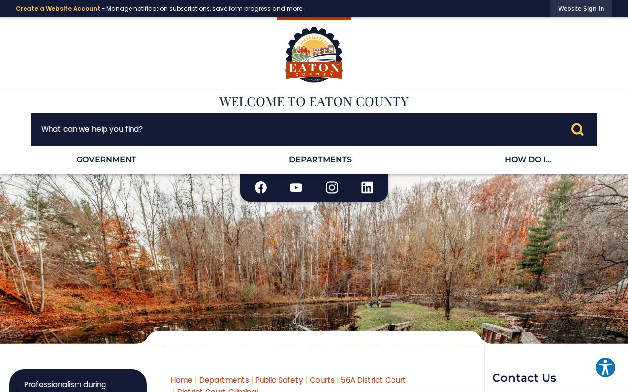 Eaton County district court criminal counter for traffic warrant filings